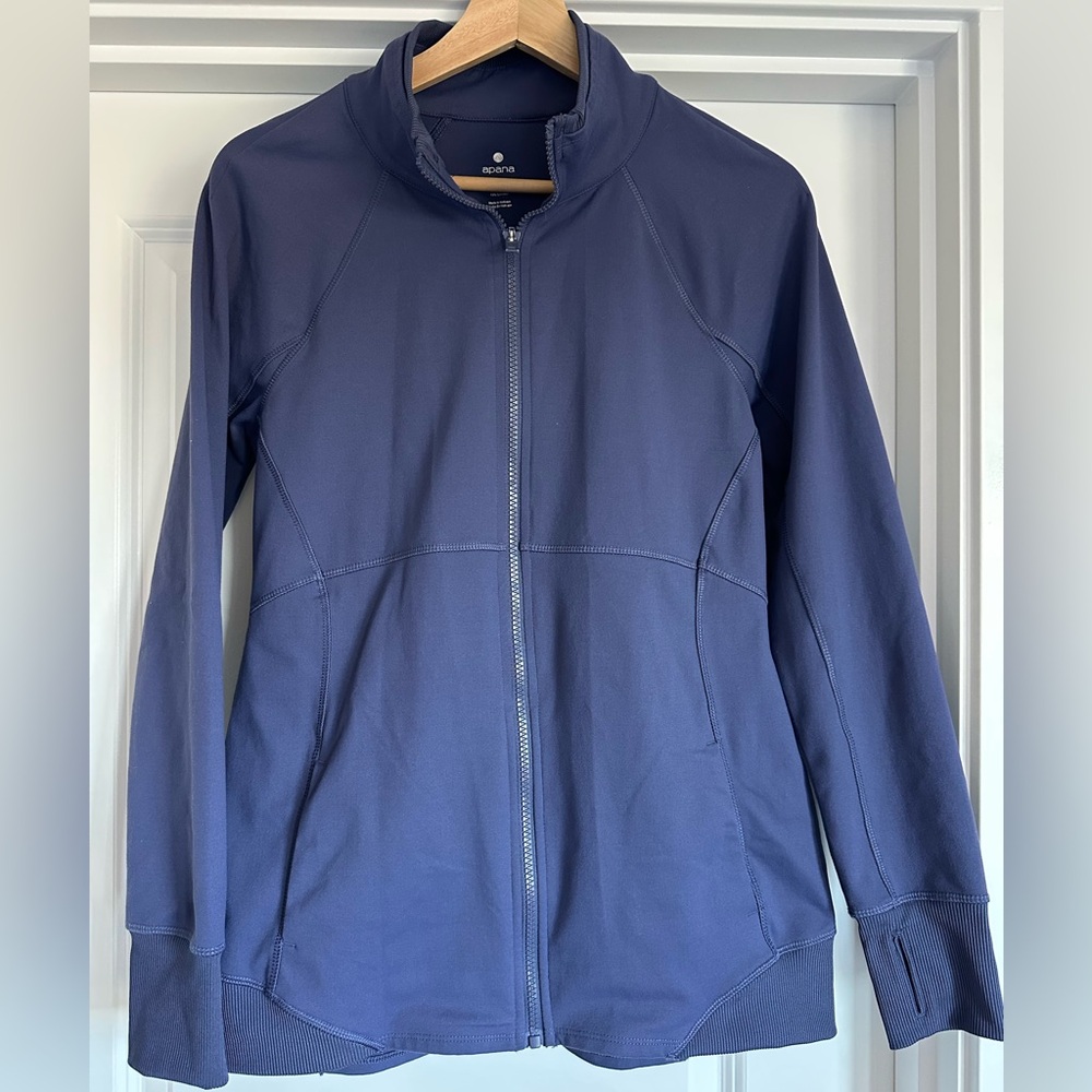 Apana purple athletic zip-up jacket